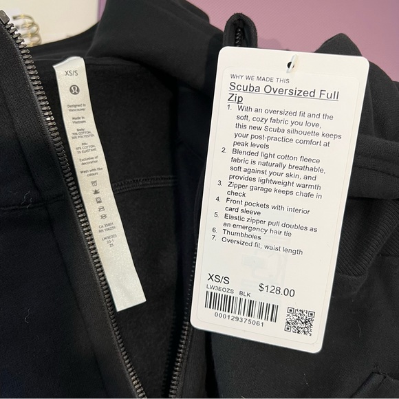 ** Lululemon Scuba Oversized Full Zip black mult sizes - Picture 4 of 6